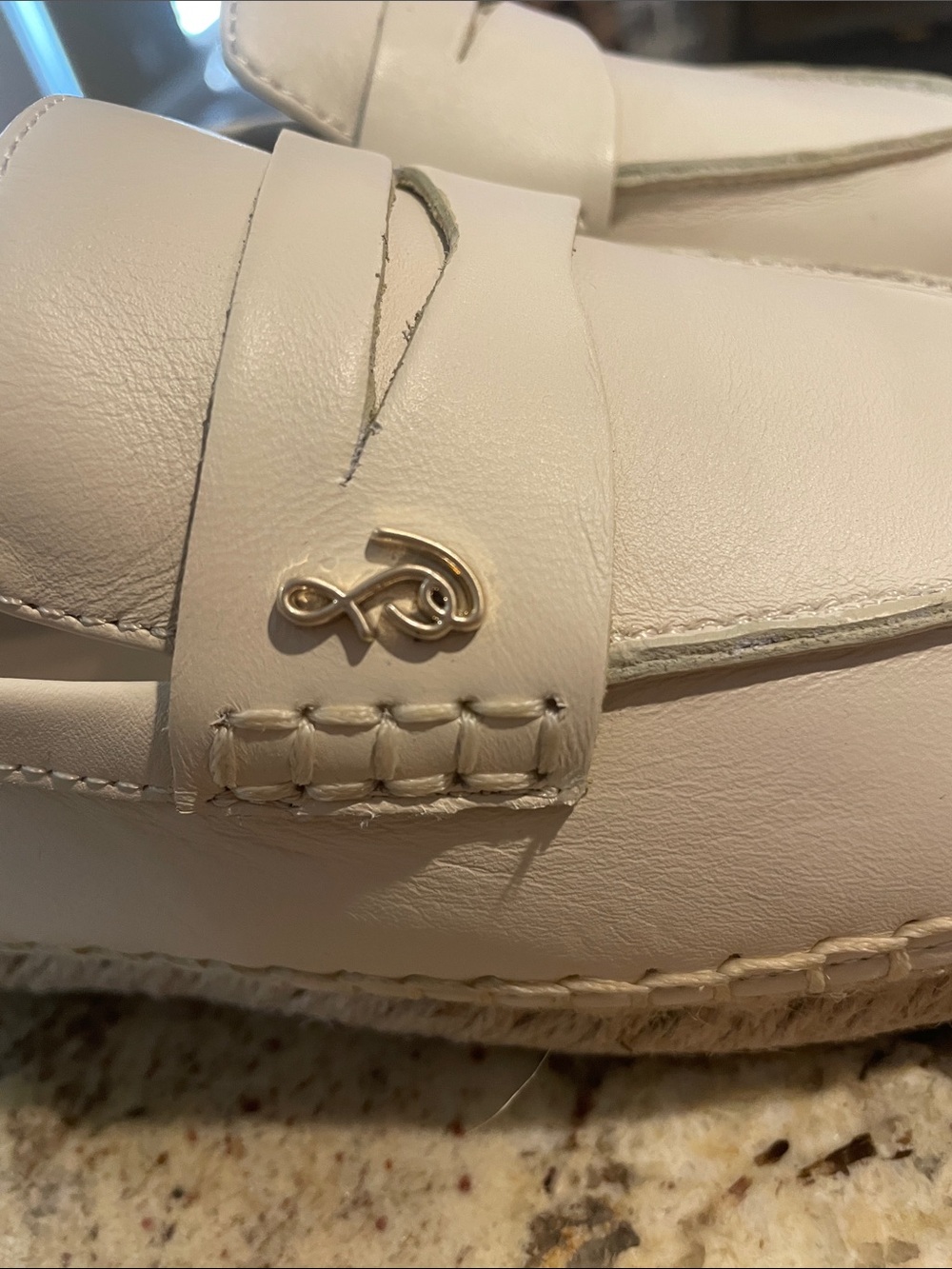NWT Sam Edelman Kai Penny Women's Ivory Slip-On Loafers - Picture 7 of 16